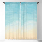 Beach View Abstract  Window Curtain Gallery Image 5