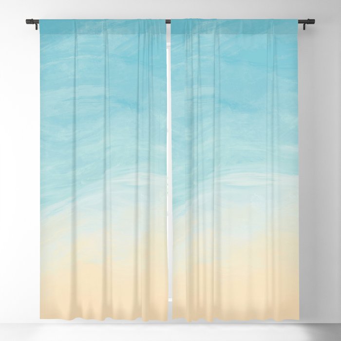 Beach View Abstract  Window Curtain Gallery Image 5