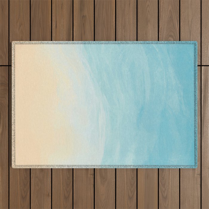 Beach View Abstract  Outdoor Rug Gallery Image 1