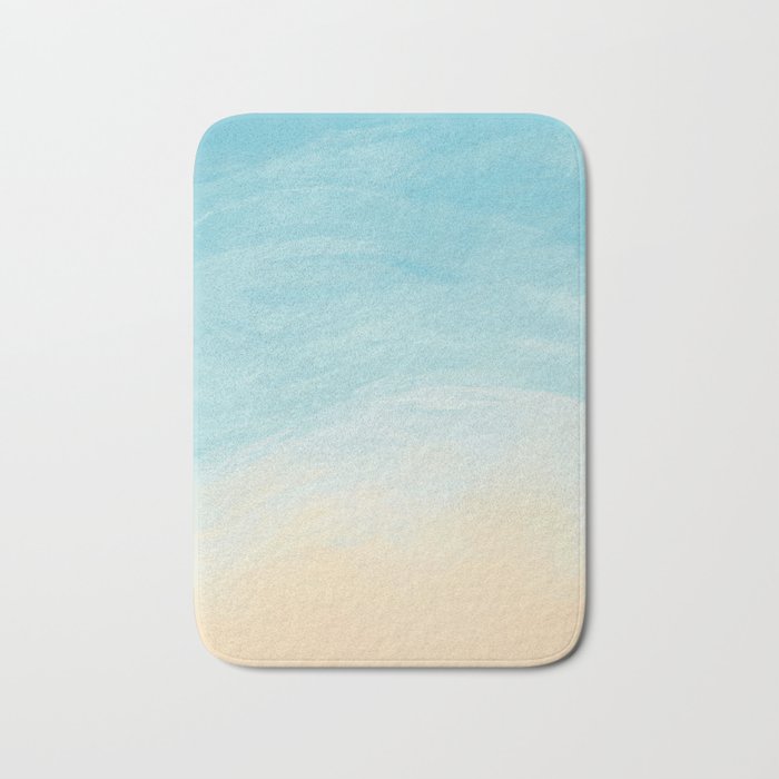 Beach View Abstract  Bath Mat Gallery Image 1