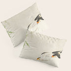 Swallows mid flight - Vintage Japanese Woodblock Print Art Pillow Sham Gallery Image 3