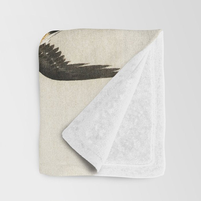 Swallows mid flight - Vintage Japanese Woodblock Print Art Throw Blanket Gallery Image 3