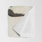 Swallows mid flight - Vintage Japanese Woodblock Print Art Throw Blanket Gallery Image 3