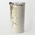 Swallows mid flight - Vintage Japanese Woodblock Print Art Travel Mug Gallery Image 3