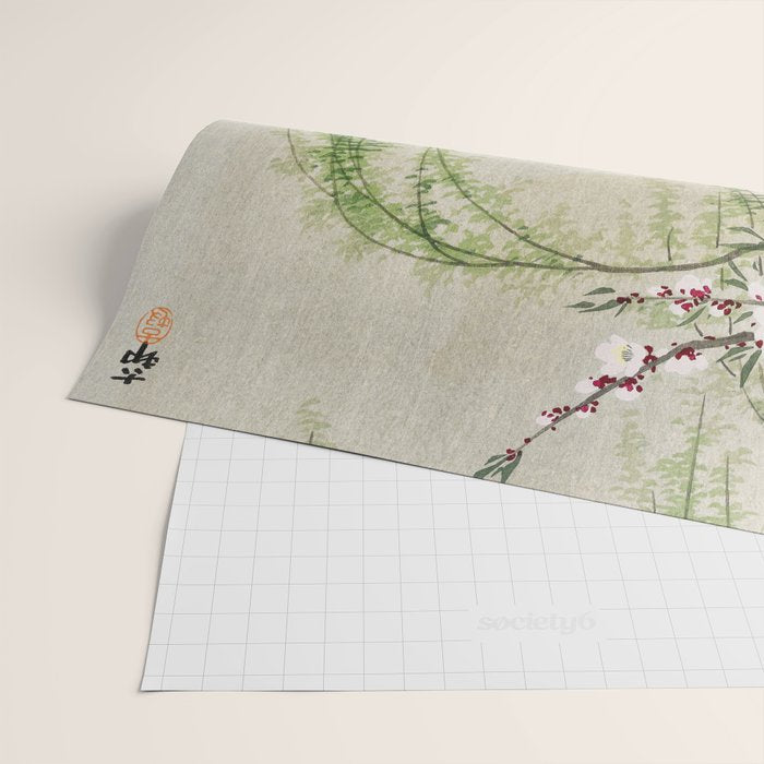 Swallows mid flight - Vintage Japanese Woodblock Print Art Wrapping Paper Gallery Image 2