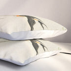 Swallows mid flight - Vintage Japanese Woodblock Print Art Pillow Sham Gallery Image 3