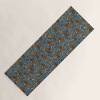 Tigers - dusky blue Yoga Mat Gallery Image 1