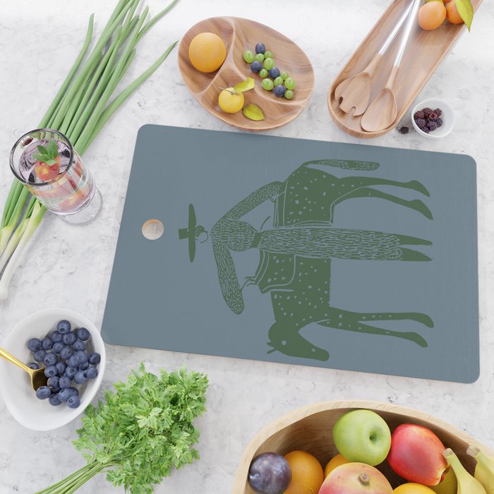 Solo Steady Seamoss â Cowgirl Art with Earthy Tones Cutting Board Gallery Image 2