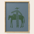 Solo Steady Seamoss â Cowgirl Art with Earthy Tones Serving Tray Gallery Image 1