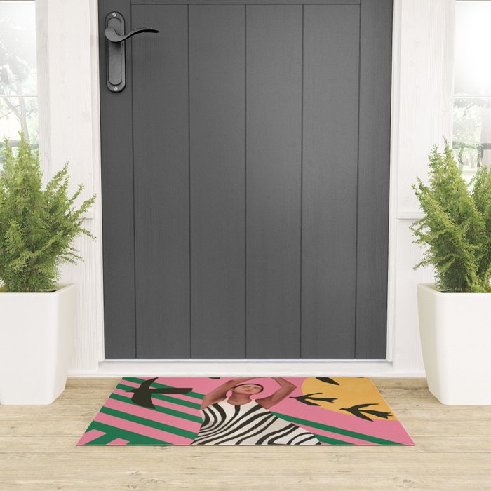 The Zebra Ate the Sun Welcome Mat Gallery Image 3