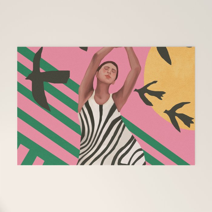 The Zebra Ate the Sun Welcome Mat Gallery Image 1