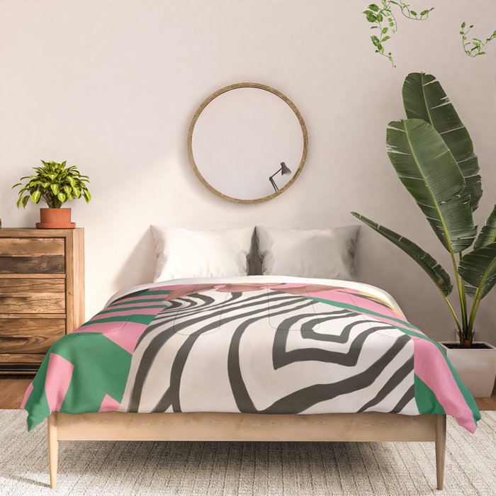 The Zebra Ate the Sun Comforter Gallery Image 3
