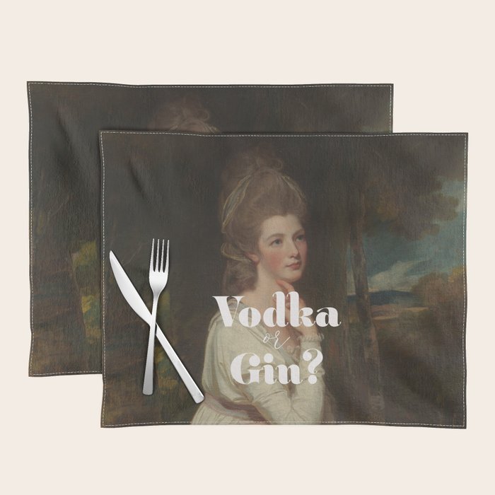 Vodka or Gin? Cocktail Bar Placemat Gallery Image 1