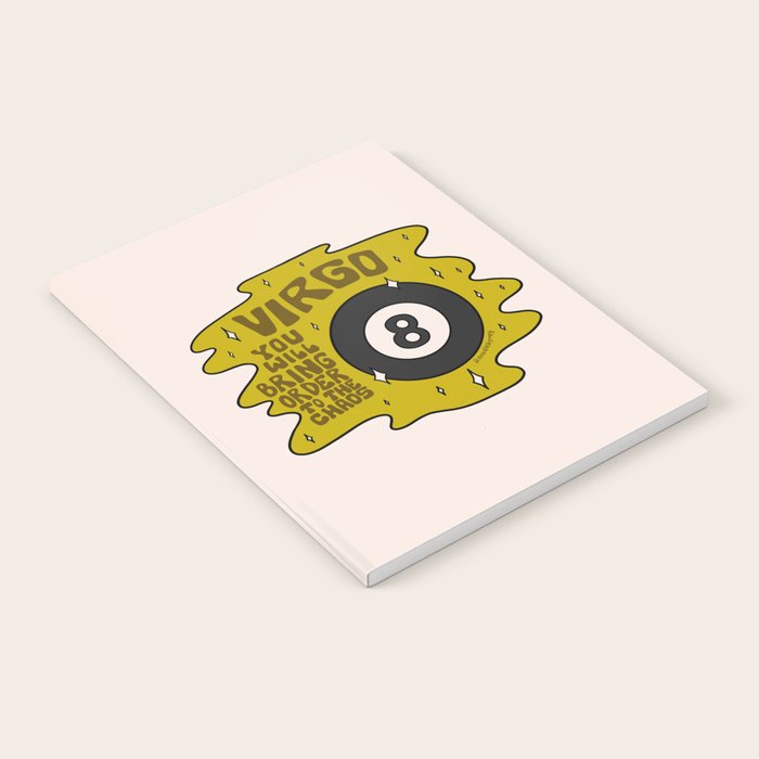Virgo Magic 8 Ball Notebook Gallery Image 2