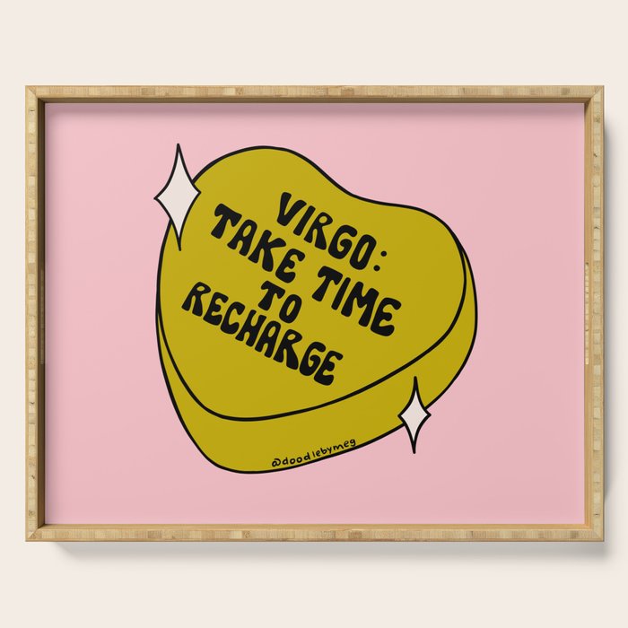Virgo Conversation Heart Serving Tray Gallery Image 1