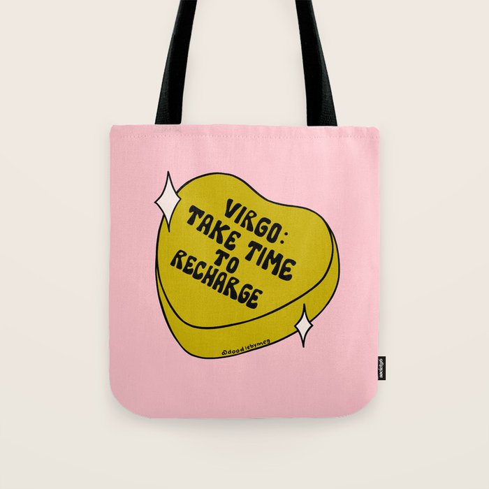 Virgo Conversation Heart Tote Bag Gallery Image 1