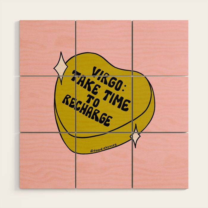 Virgo Conversation Heart Wood Wall Art Gallery Image 1