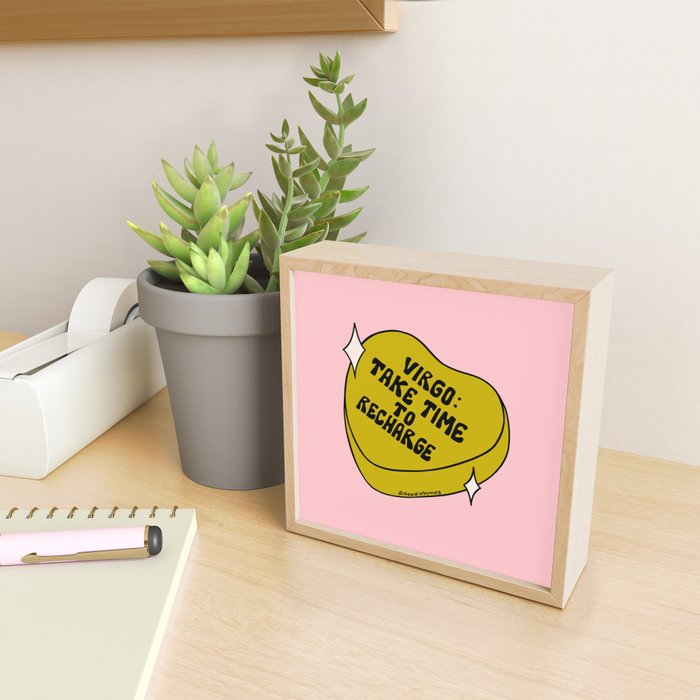 Virgo Conversation Heart Mini Art Print Gallery Image 2
