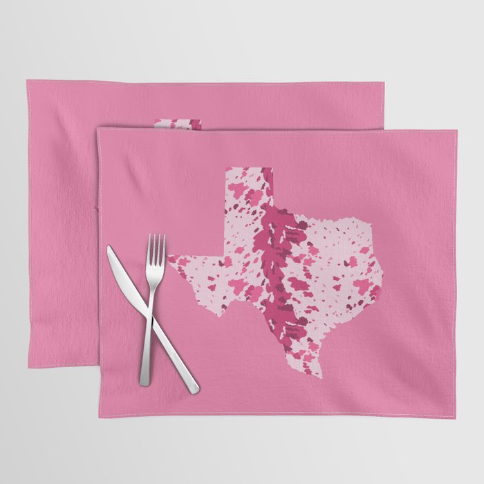 Texas Pink Longhorn Placemat Gallery Image 1