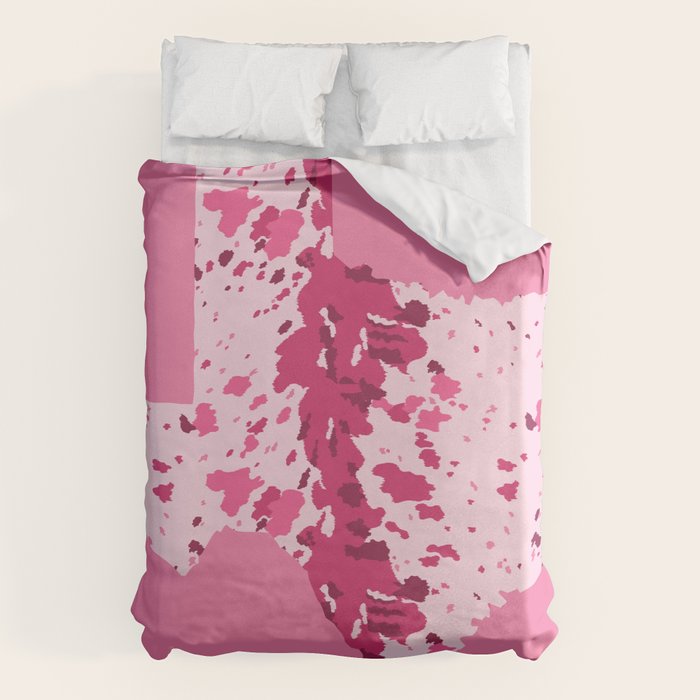 Texas Pink Longhorn Duvet Cover Gallery Image 1