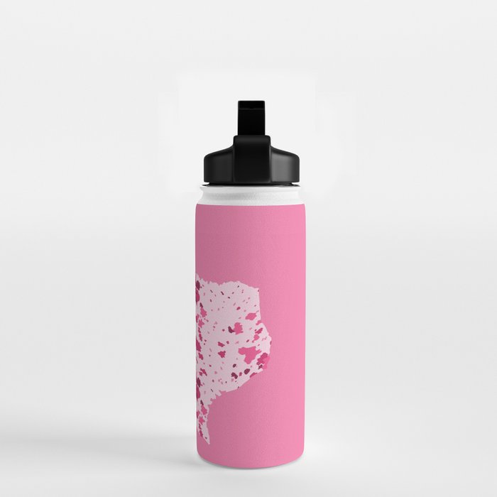 Texas Pink Longhorn Water Bottle Gallery Image 2