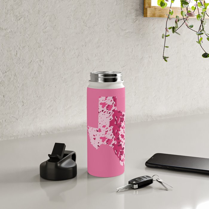 Texas Pink Longhorn Water Bottle Gallery Image 4