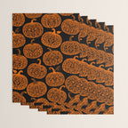 Lace Pumpkin Halloween Pattern Needle Bobbin Crochet Thread Wrapping Paper Gallery Image 3