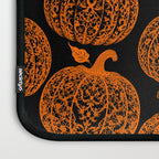 Lace Pumpkin Halloween Pattern Needle Bobbin Crochet Thread Laptop Sleeve Gallery Image 3