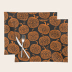 Lace Pumpkin Halloween Pattern Needle Bobbin Crochet Thread Placemat Gallery Image 1