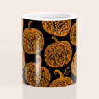 Lace Pumpkin Halloween Pattern Needle Bobbin Crochet Thread Coffee Mug Gallery Image 4