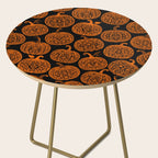 Lace Pumpkin Halloween Pattern Needle Bobbin Crochet Thread Side Table Gallery Image 2