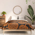 Lace Pumpkin Halloween Pattern Needle Bobbin Crochet Thread Comforter Gallery Image 3