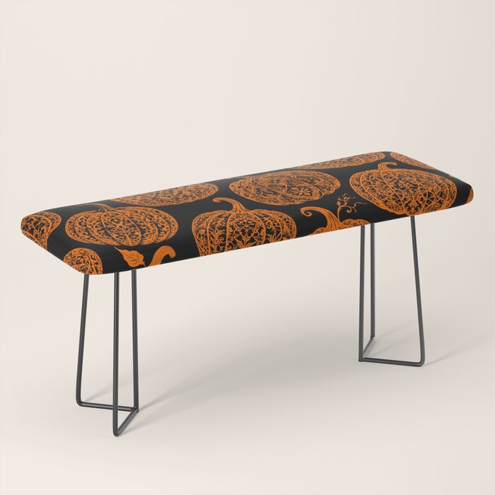Lace Pumpkin Halloween Pattern Needle Bobbin Crochet Thread Bench Gallery Image 1