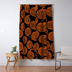 Lace Pumpkin Halloween Pattern Needle Bobbin Crochet Thread Window Curtain Gallery Image 5
