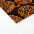 Lace Pumpkin Halloween Pattern Needle Bobbin Crochet Thread Welcome Mat Gallery Image 2
