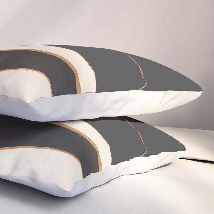 Minimalist Abstract Landscape Pillow Sham Gallery Image 3