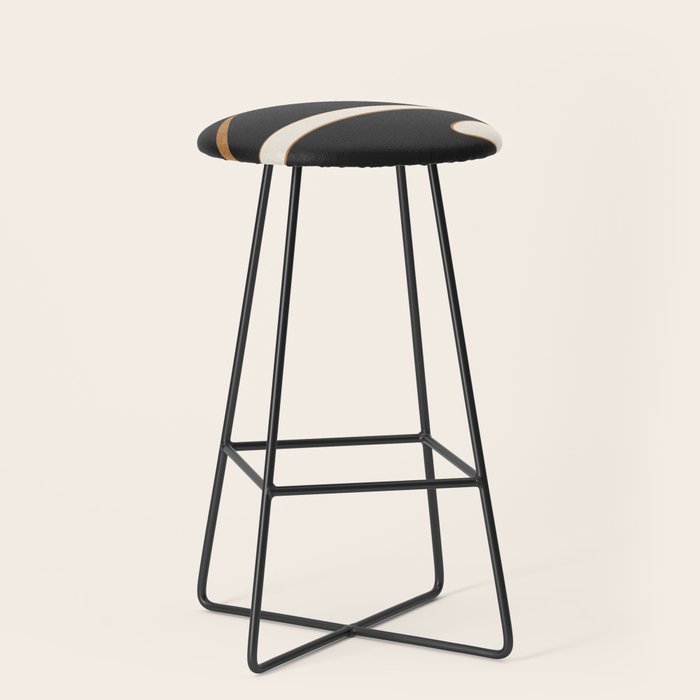 Minimalist Abstract Landscape Stool Gallery Image 1
