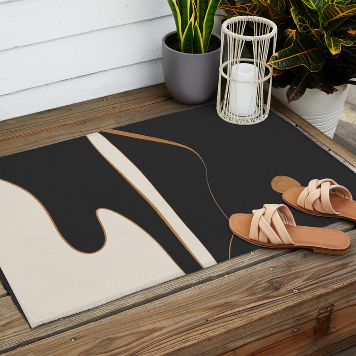 Minimalist Abstract Landscape Outdoor Rug Gallery Image 2