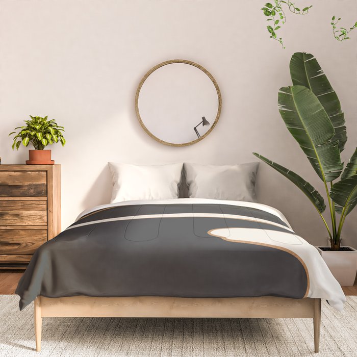 Minimalist Abstract Landscape Comforter Gallery Image 3