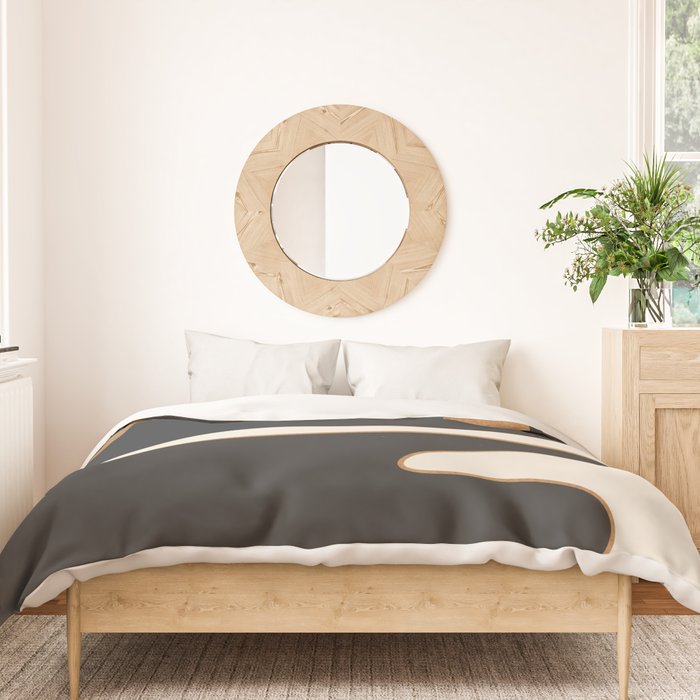Minimalist Abstract Landscape Duvet Cover Gallery Image 3