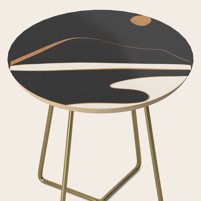 Minimalist Abstract Landscape Side Table Gallery Image 2