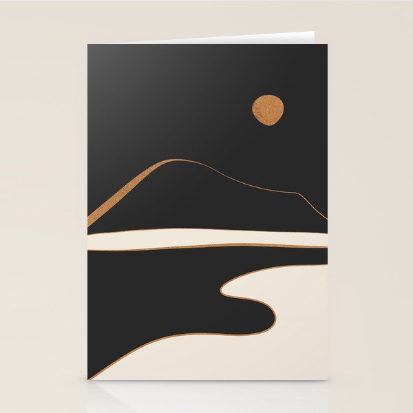Minimalist Abstract Landscape Stationery Card Gallery Image 1