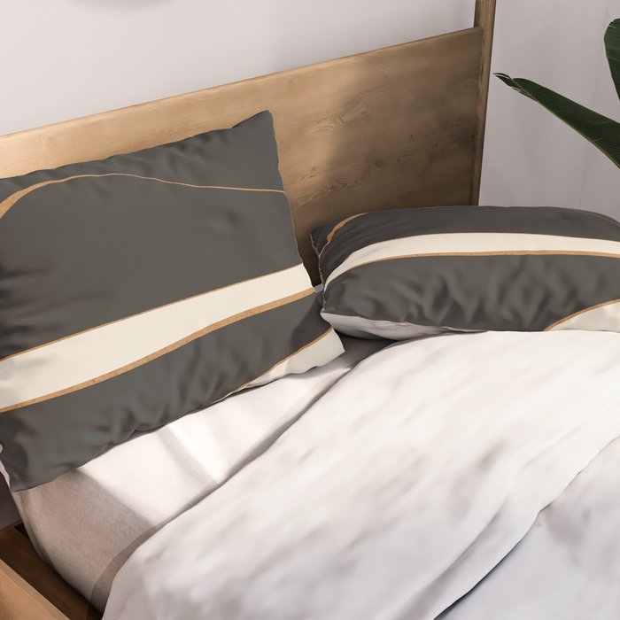 Minimalist Abstract Landscape Pillow Sham Gallery Image 2