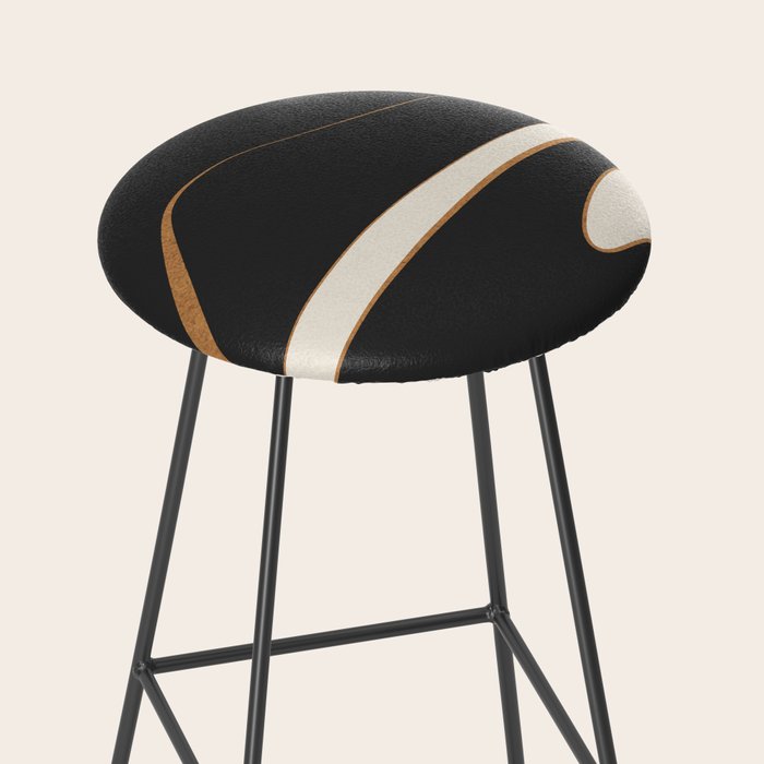 Minimalist Abstract Landscape Stool Gallery Image 2