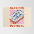 Retro Portugal Sardines in Tin Can Rug Gallery Image 2