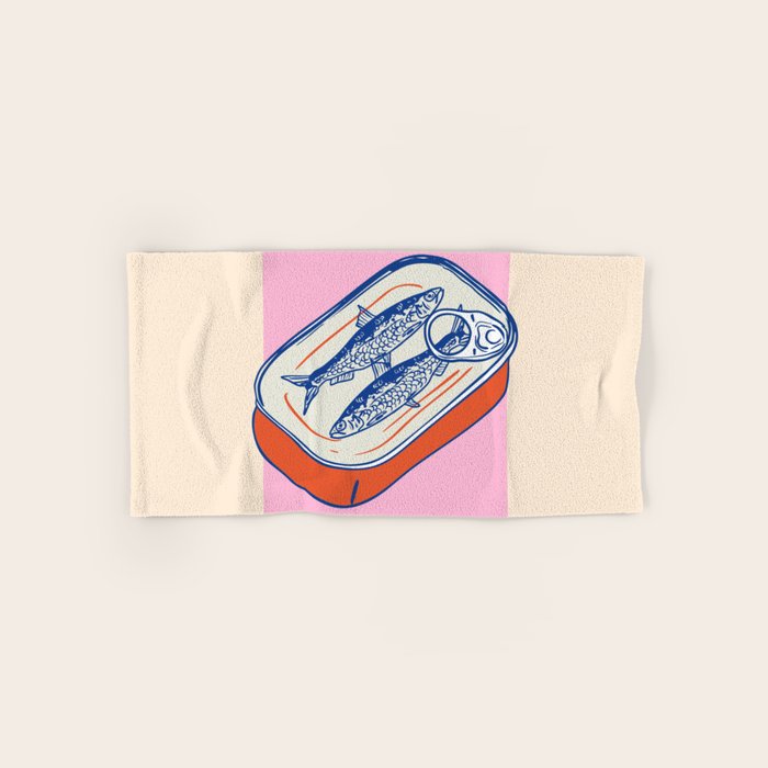Retro Portugal Sardines in Tin Can Bath Towel Gallery Image 1