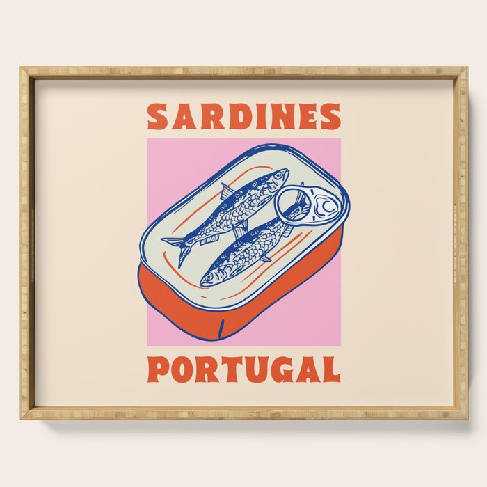 Retro Portugal Sardines in Tin Can Serving Tray Gallery Image 1