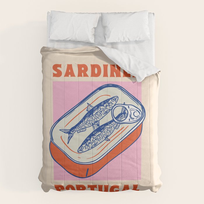 Retro Portugal Sardines in Tin Can Comforter Gallery Image 6