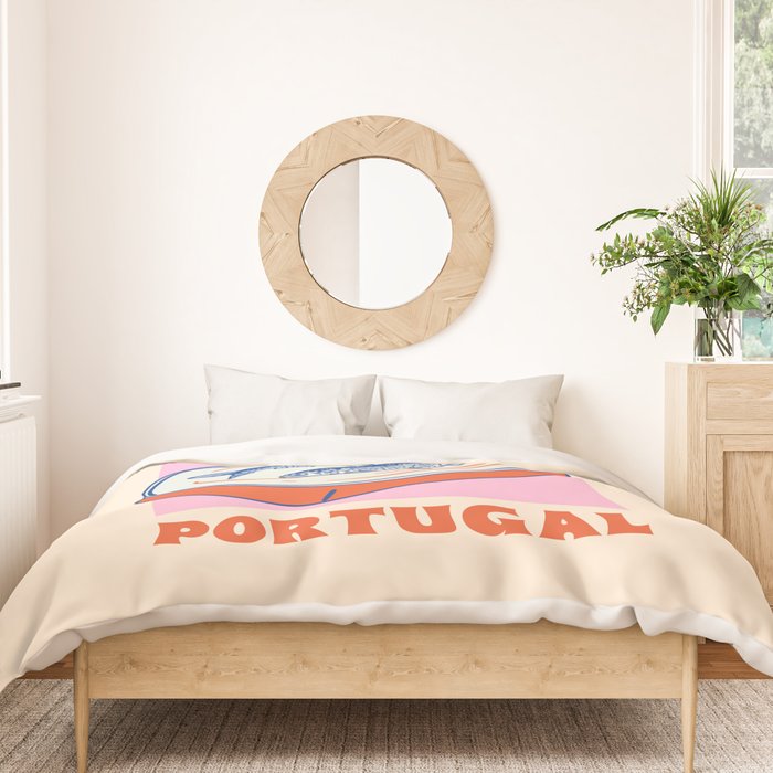 Retro Portugal Sardines in Tin Can Duvet Cover Gallery Image 3