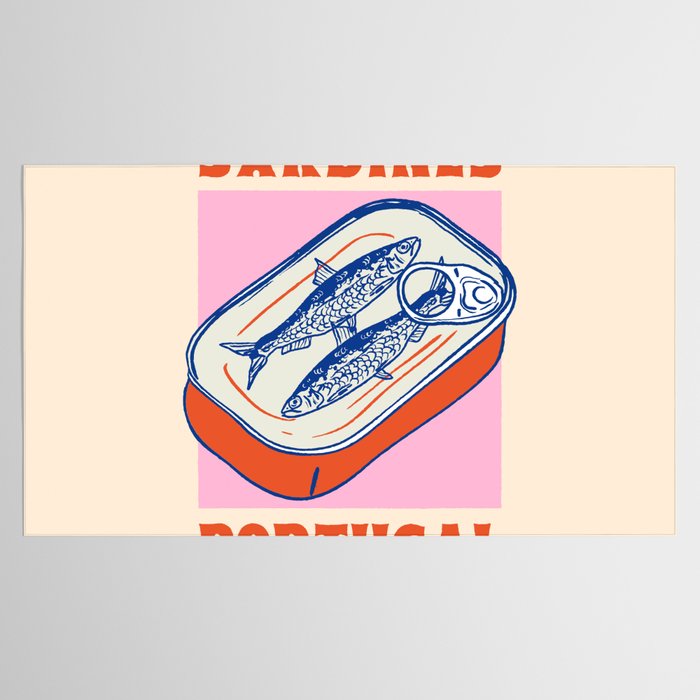 Retro Portugal Sardines in Tin Can Tablecloth Gallery Image 2